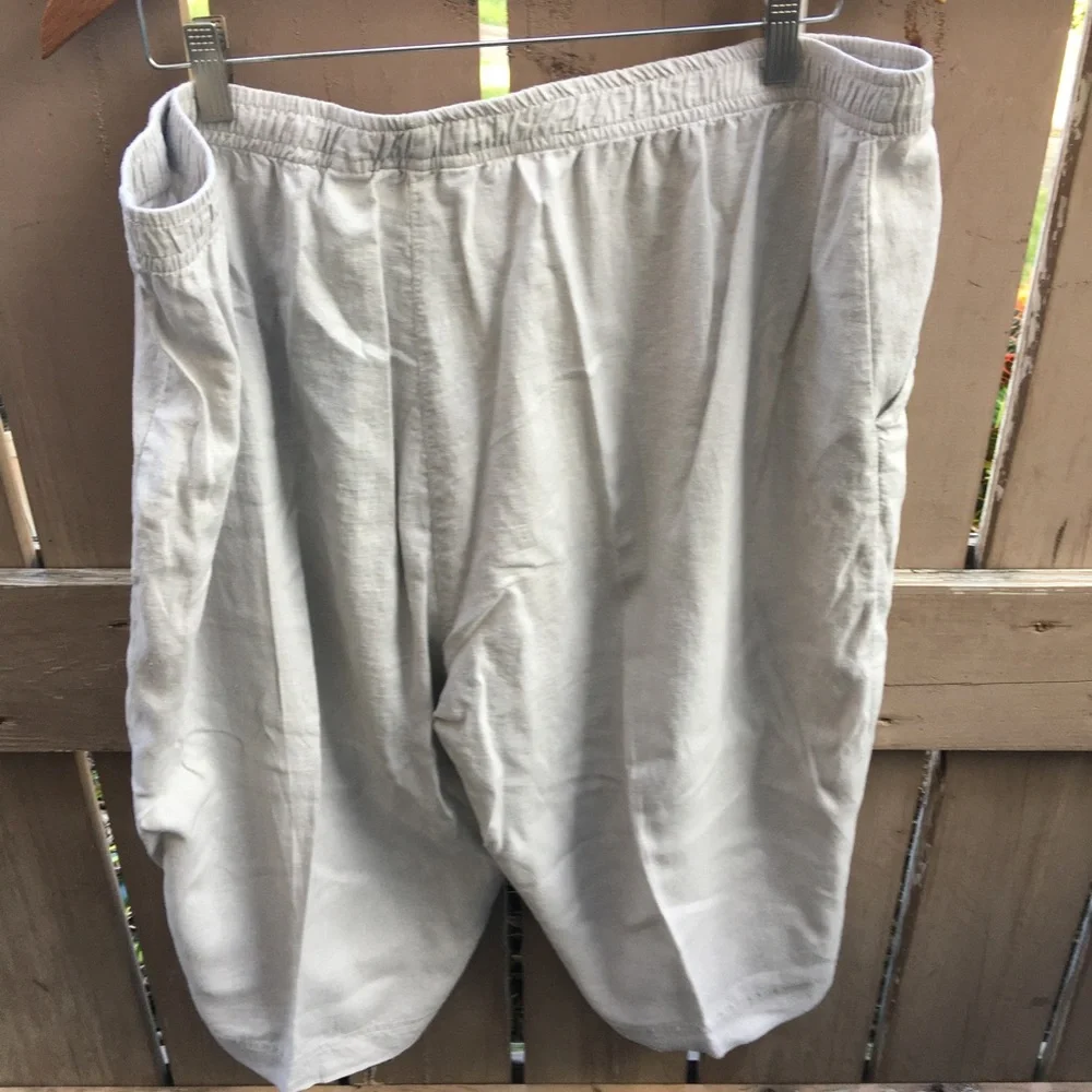 Coral Bay Plus Pull On Drawstring Capris Sz 3X - Picture 8 of 11